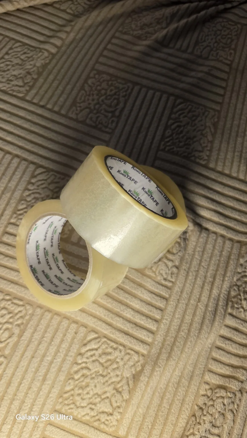 Clear packaging tape 2 x 100 actual product photo 2