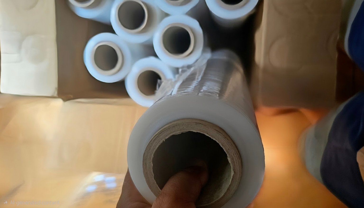 Stretch Film 15mic x 500mm x 2kg x 2" core original product photo 3