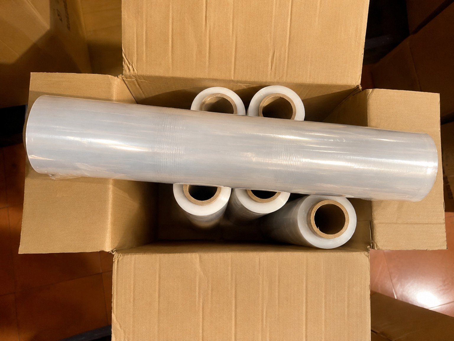 Stretch Film 15mic x 500mm x 2kg x 2" core supplied by JFAM Packaging