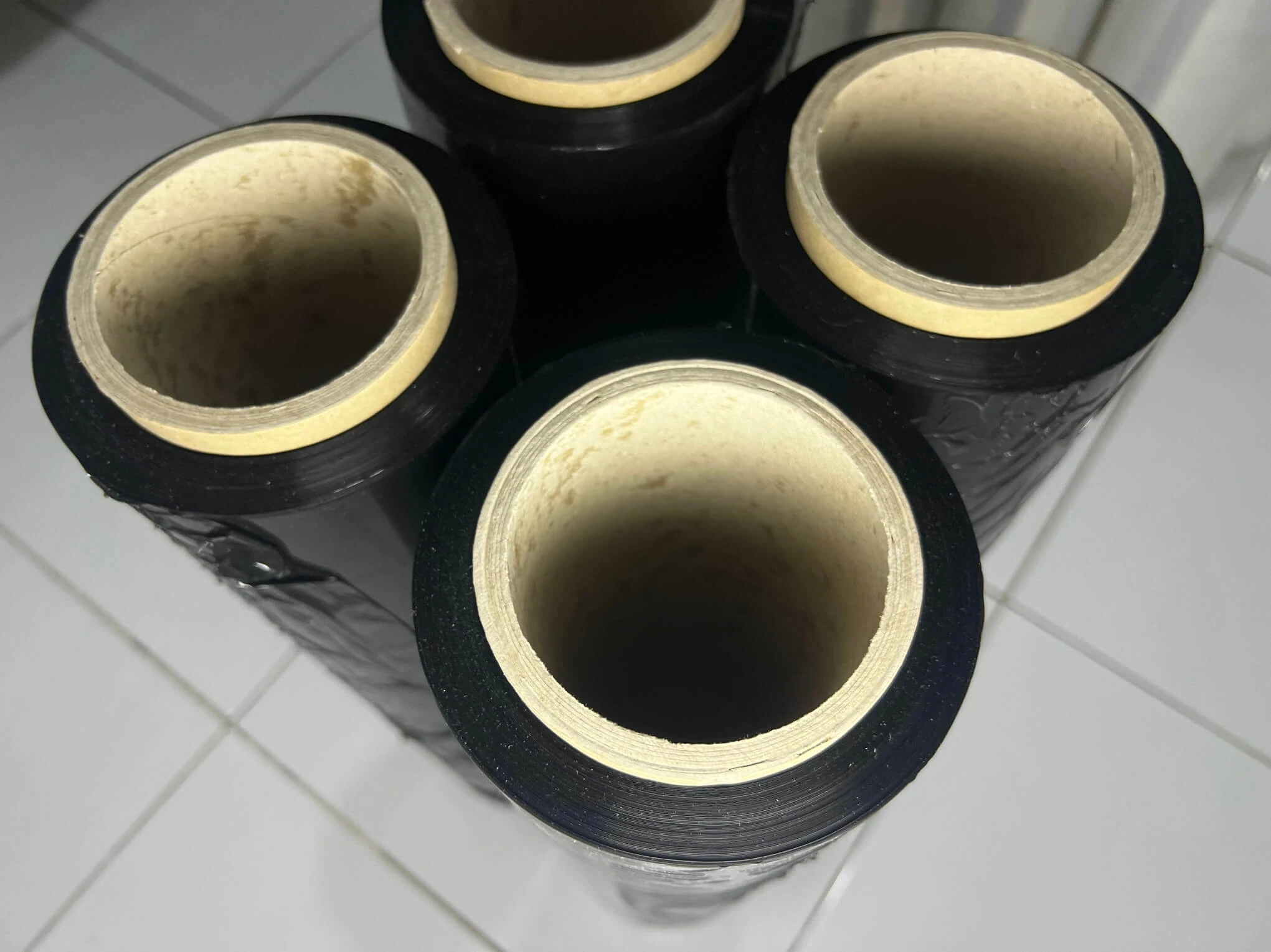 Black Stretch Film 500mm x 2.7kg 3" core supplied by JFAM Packaging